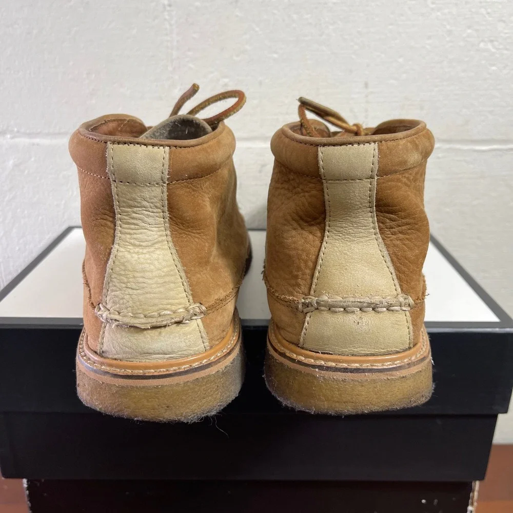 Sperry Top Sider 4 JCrew Brown Suede Leather Chukka Boots Men's Size 12 M‎